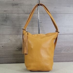 HOBO Tan Leather Shoulder Bag, medium size, soft leather
